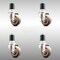 Service Caster 3 Inch 316SS High Temp Glass Filled Nylon 1-7/8 Inch Expanding Stem Caster Set SCC-SS316EX20S314-GFNSHT-178-4 - alternate 1